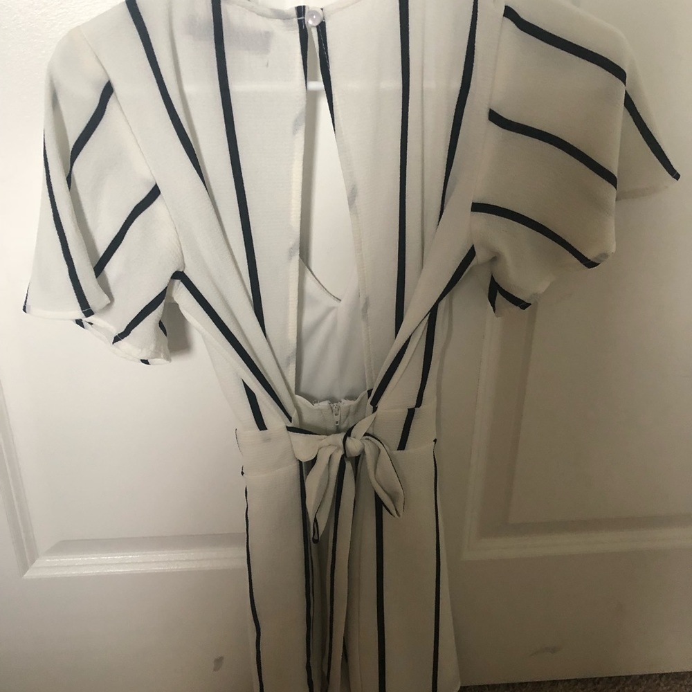Striped romper